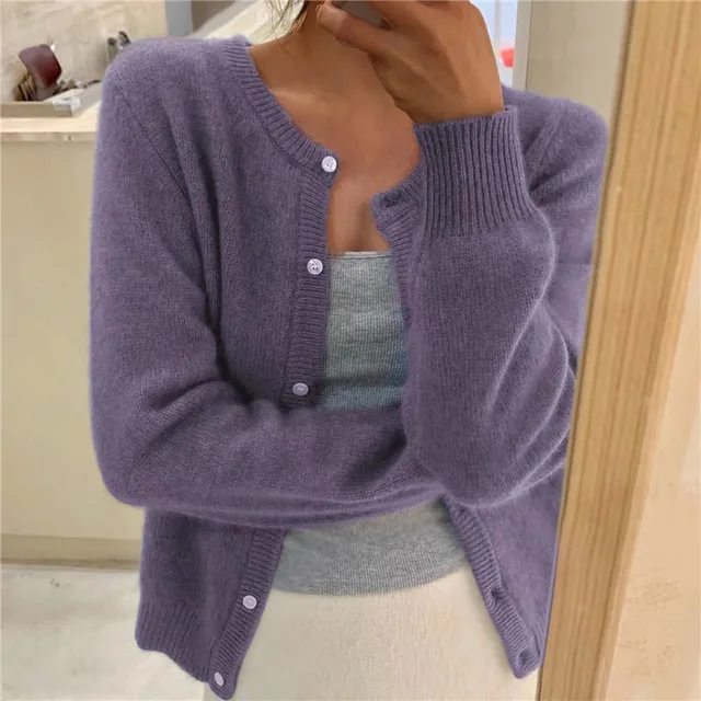 Sydney Women's Knit Cardigan – Soft Loose Fit Elegant Everyday Sweater