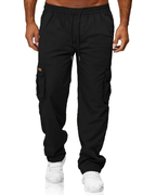 Hunter Men’s Casual Cargo Pants – Relaxed Fit, Drawstring Waist & Multi-Pocket Design