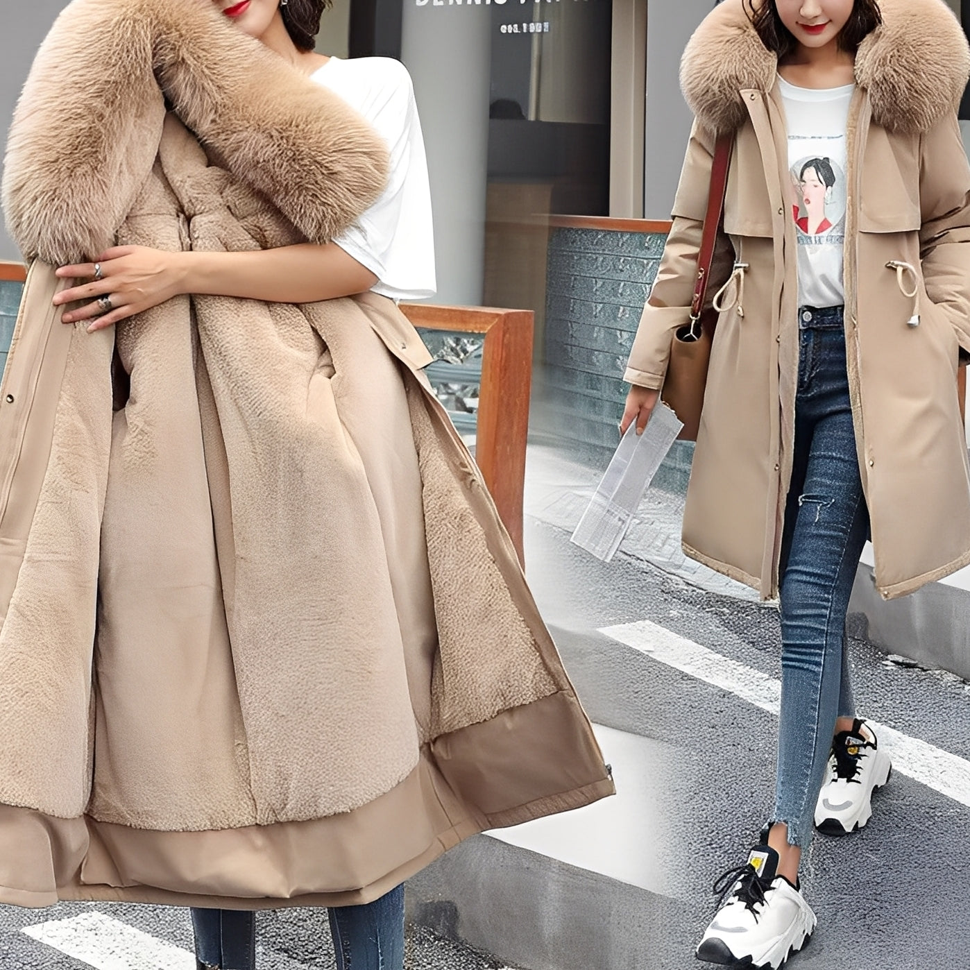 Evette Women’s Winter Coat – Warm Hooded Puffer Jacket with Modern Comfort Fit