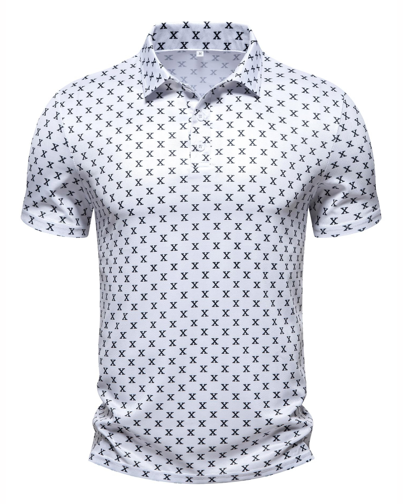 Tristan Men’s Performance Golf Polo – Quick-Dry Stretch Mesh & Sun Protection
