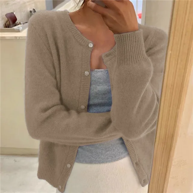 Sydney Women's Knit Cardigan – Soft Loose Fit Elegant Everyday Sweater