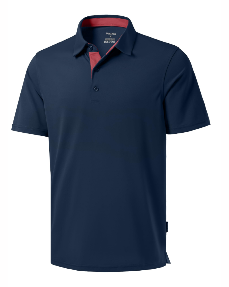 Caleb Men’s Golf Polo Shirt – Dry-Fit, UPF 50+, Moisture-Wicking Pique Fabric