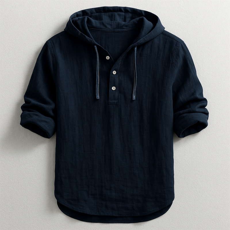 Marc Men’s Hooded Shirt – Lightweight Breathable Cotton Casual Overshirt with Modern Fit