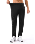 Evan Men’s 5-Pack Athletic Sweatpants – 4-Way Stretch, Zipper Pockets & Open Hem