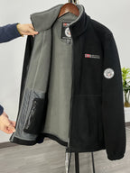 Julius Men's Fleece Jacket – Outdoor Norway High Collar Breathable Warm Layer