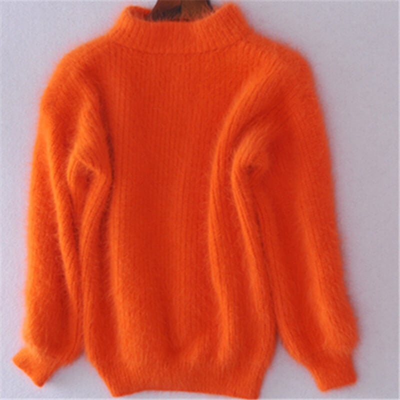Emilie Women's Wool Knit Sweater – Loose Fit Soft Winter Pullover