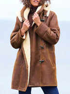 Leia Women's Hooded Winter Coat – Relaxed Fit Warm Casual Everyday Jacket