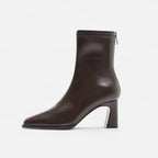 Madison Women's Ankle Boots – Square Toe Vintage Boots with Warm Lining