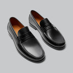 Joel Men's Leather Loafers – Slip-On Casual Smart Dress Shoes