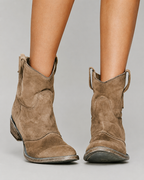 Charlotte Women's Suede Wedge Boots – Slim Fit Elegant Boots for Office and Evening