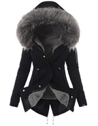 Polly Women's Winter Coat – Long Insulated Wind-Resistant Coat with Zip Closure