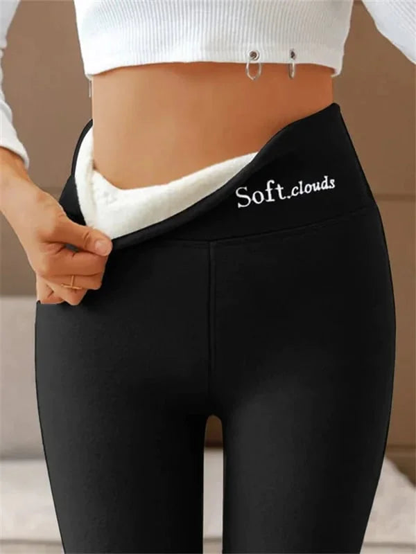 Sophia Women’s Fleece Leggings – Warm Stretch Winter Leggings with Sculpting Fit