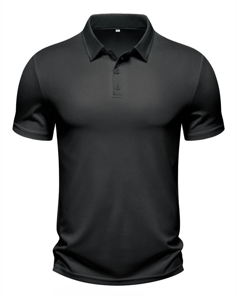 Tristan Men’s Performance Golf Polo – Quick-Dry Stretch Mesh & Sun Protection