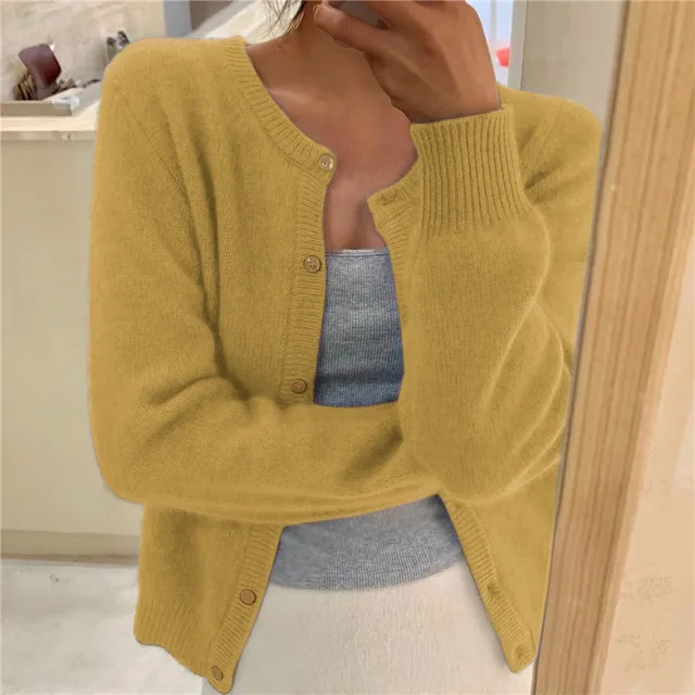 Sydney Women's Knit Cardigan – Soft Loose Fit Elegant Everyday Sweater