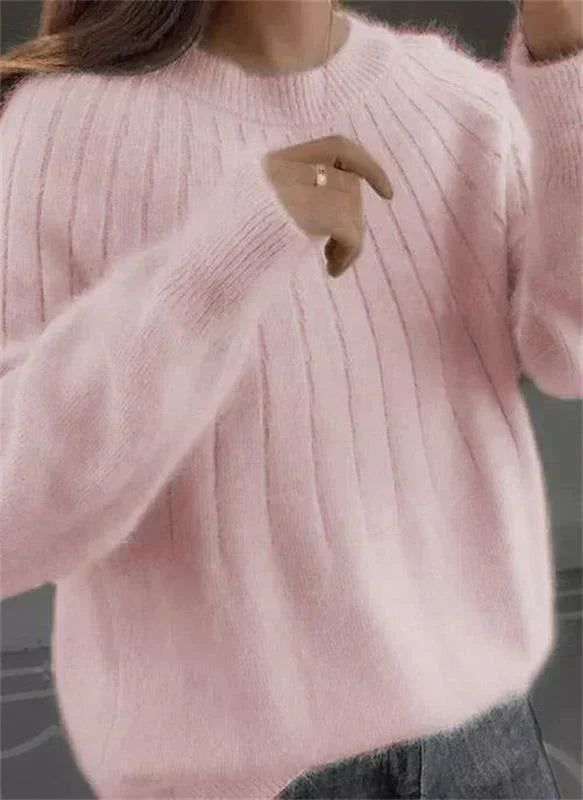 Phoebe Women's Cashmere Sweater – 100% Cashmere Regular Fit Elegant Knit