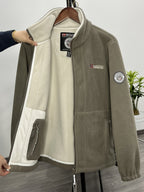 Julius Men's Fleece Jacket – Outdoor Norway High Collar Breathable Warm Layer
