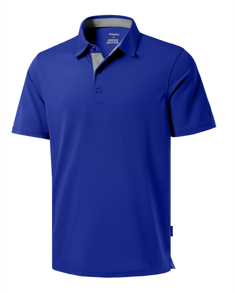 Caleb Men’s Golf Polo Shirt – Dry-Fit, UPF 50+, Moisture-Wicking Pique Fabric