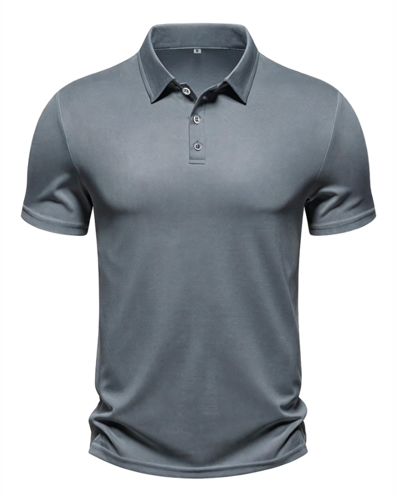 Tristan Men’s Performance Golf Polo – Quick-Dry Stretch Mesh & Sun Protection
