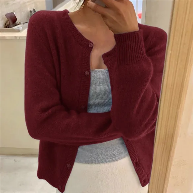 Sydney Women's Knit Cardigan – Soft Loose Fit Elegant Everyday Sweater