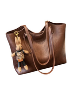 Emma Women’s Tote Bag – Vintage Vegan Leather Shopper with Spacious Elegant Design