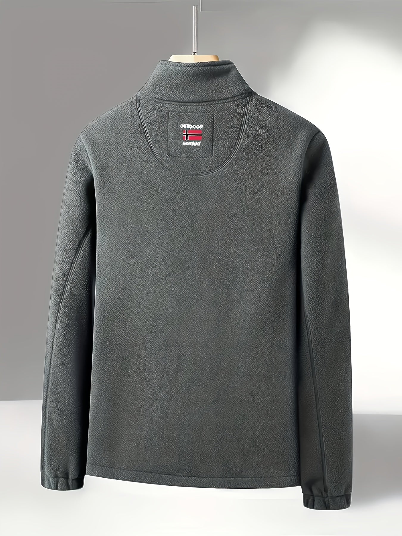 Julius Men's Fleece Jacket – Outdoor Norway High Collar Breathable Warm Layer
