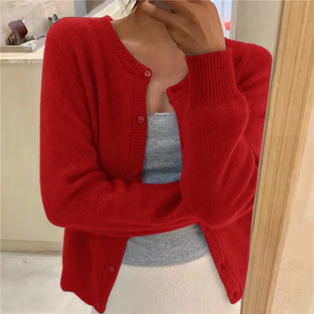 Sydney Women's Knit Cardigan – Soft Loose Fit Elegant Everyday Sweater