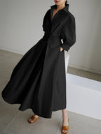 Lucie Women's Button Midi Dress – Elegant Lightweight Front Button Dress