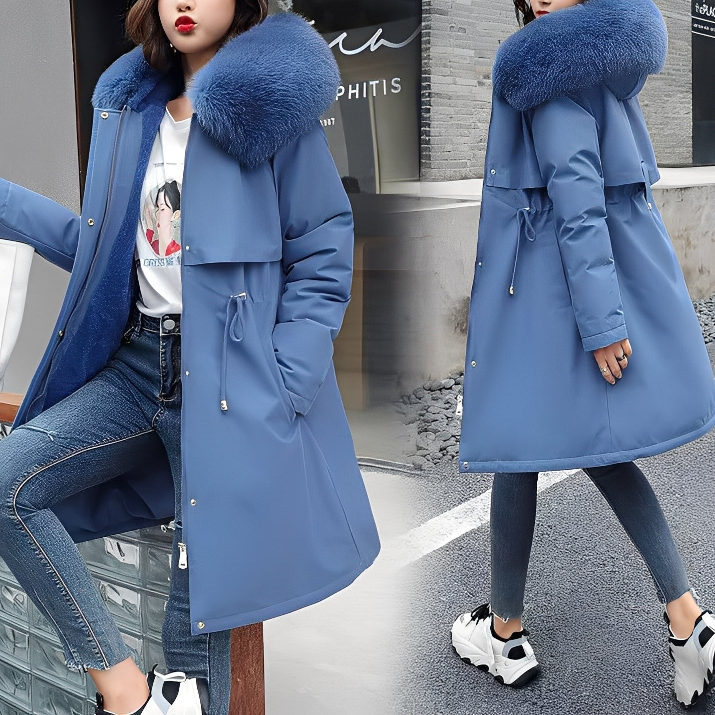 Evette Women’s Winter Coat – Warm Hooded Puffer Jacket with Modern Comfort Fit