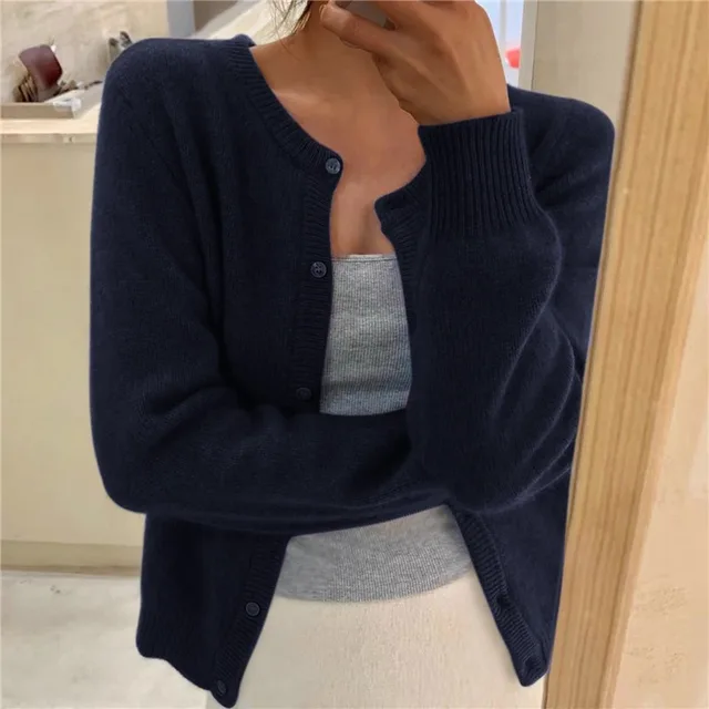 Sydney Women's Knit Cardigan – Soft Loose Fit Elegant Everyday Sweater