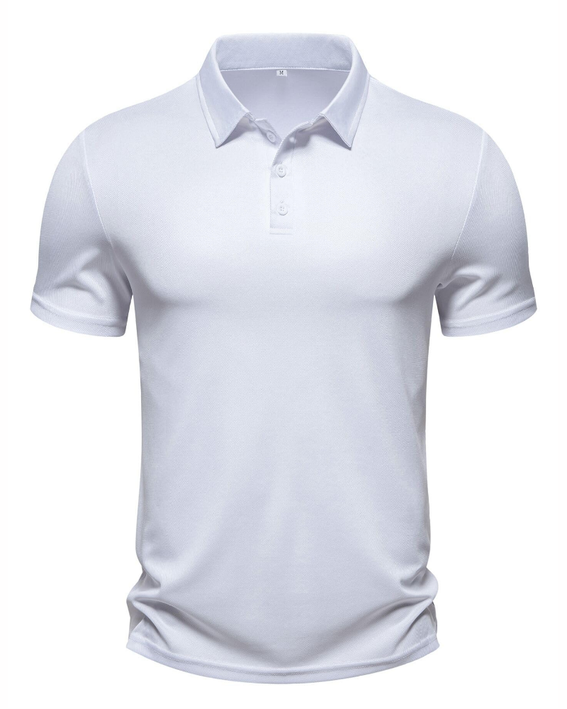 Tristan Men’s Performance Golf Polo – Quick-Dry Stretch Mesh & Sun Protection