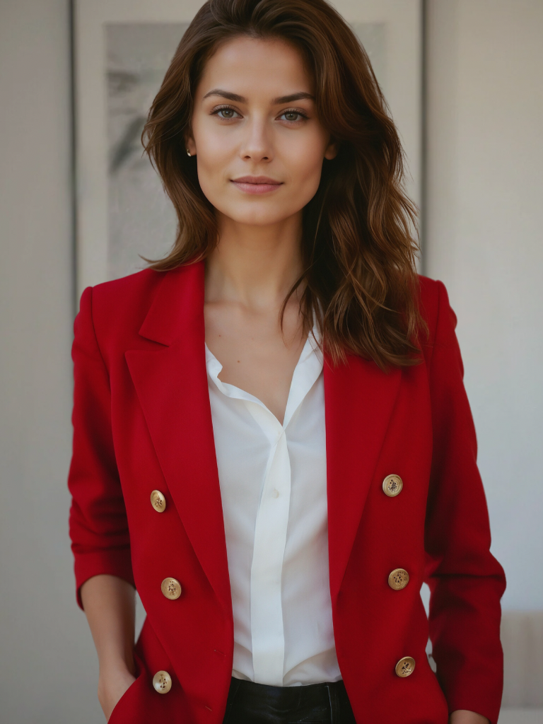 Hailey Women’s Blazer – Elegant Tailored Jacket with Long Sleeves & Modern Fit