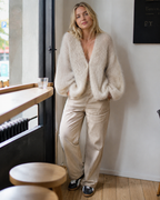 Anna Women's Cardigan – Soft Relaxed Knit Layer for Office and Everyday Wear