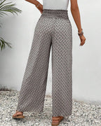 Henriette Women's Wide Leg Pants – High Waist Lightweight Elegant Trousers