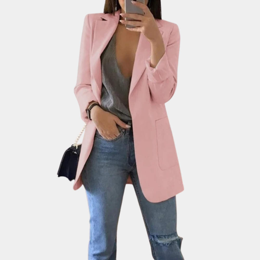 Bella Women's Blazer – Elegant Long Sleeve Office Jacket for Chic Outfits