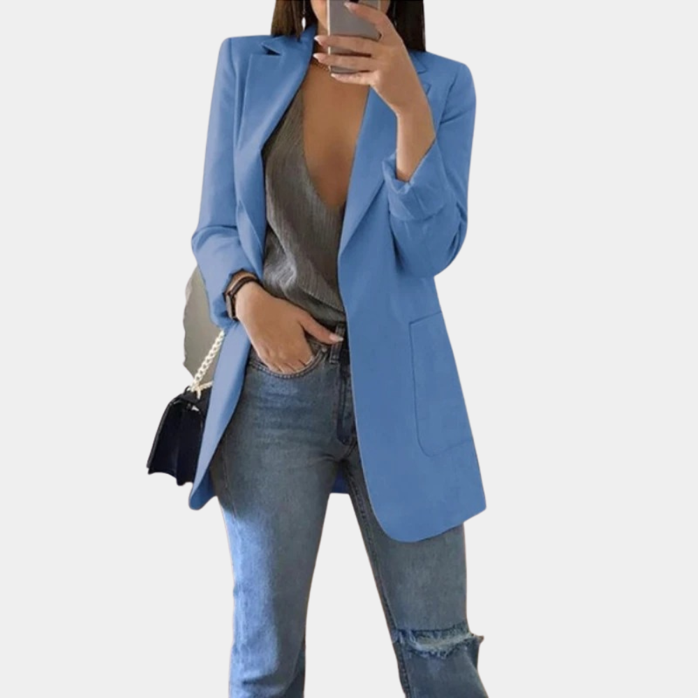 Bella Women's Blazer – Elegant Long Sleeve Office Jacket for Chic Outfits
