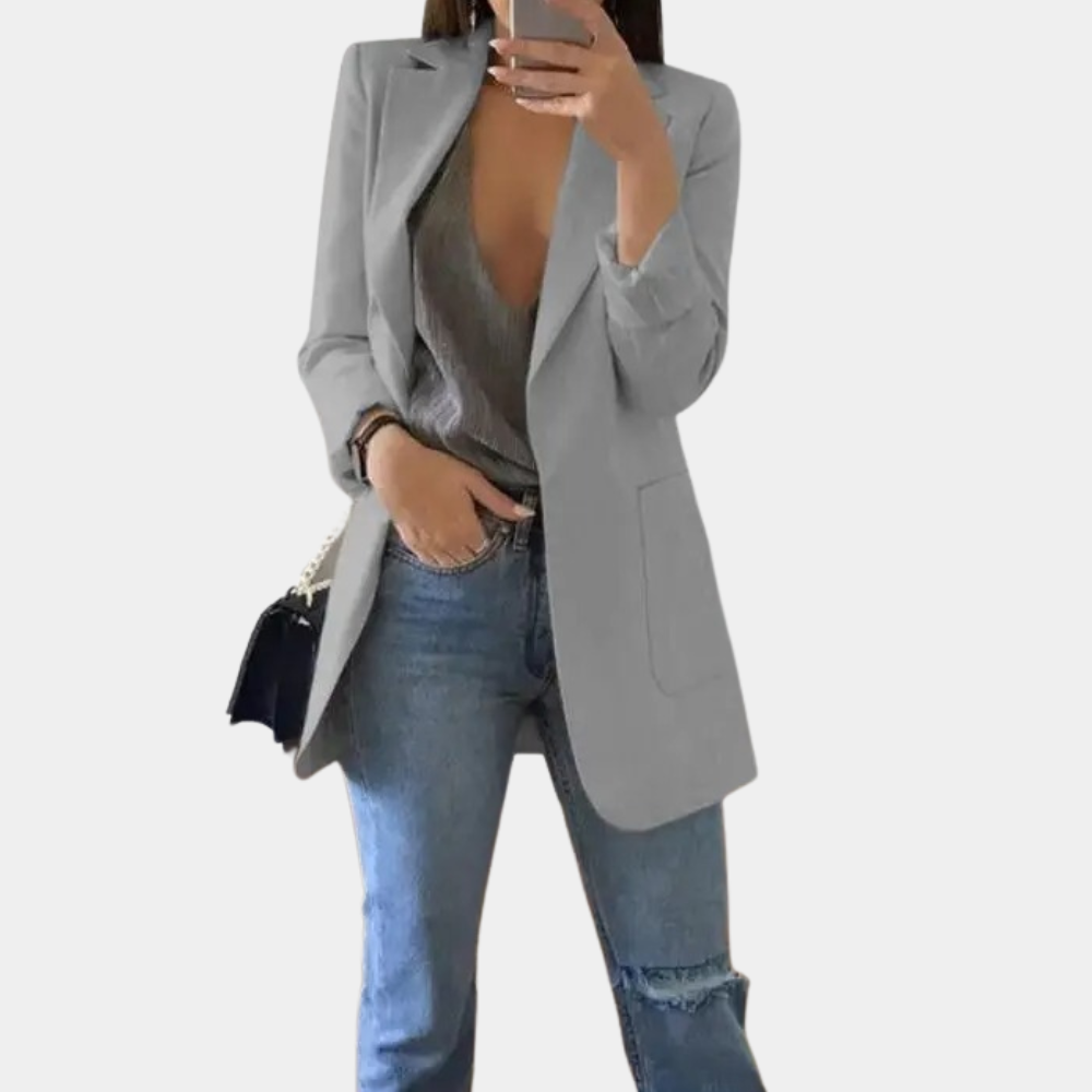 Bella Women's Blazer – Elegant Long Sleeve Office Jacket for Chic Outfits