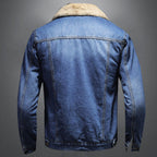 Jackson Men's Lined Denim Jacket – Button-Up Classic Casual Jean Coat