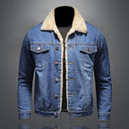 Jackson Men's Lined Denim Jacket – Button-Up Classic Casual Jean Coat