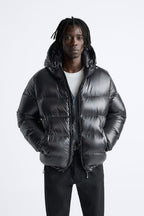 Sean Men's Puffer Jacket – Water-Resistant Winter Coat with Zip Pockets