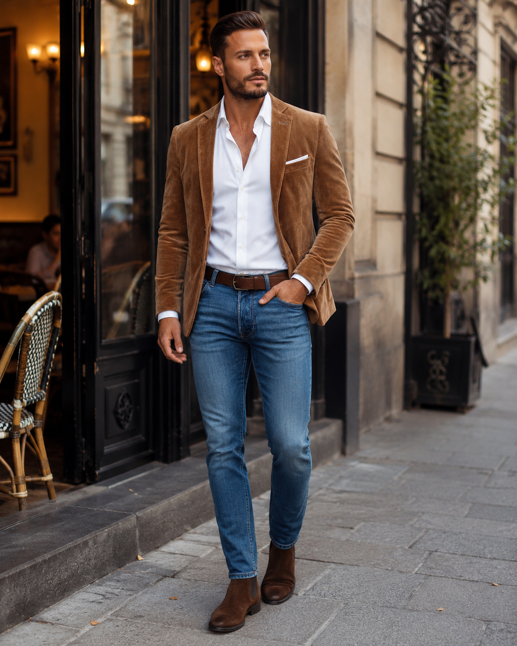 Blake Men's Slim Fit Blazer – Casual Chic Modern Work Jacket