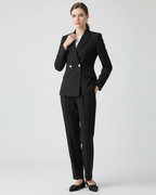 Caroline Women's Blazer & Pants Set – Tailored 2-Piece Suit for Work & Events