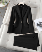Caroline Women's Blazer & Pants Set – Tailored 2-Piece Suit for Work & Events
