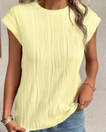 Brooke Women’s Batwing Sleeve Top – Casual Crew Neck Knit Blouse with Relaxed Fit