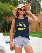 Savannah Women’s Graphic Tank Top – Sleeveless Cotton Blend Summer Tee
