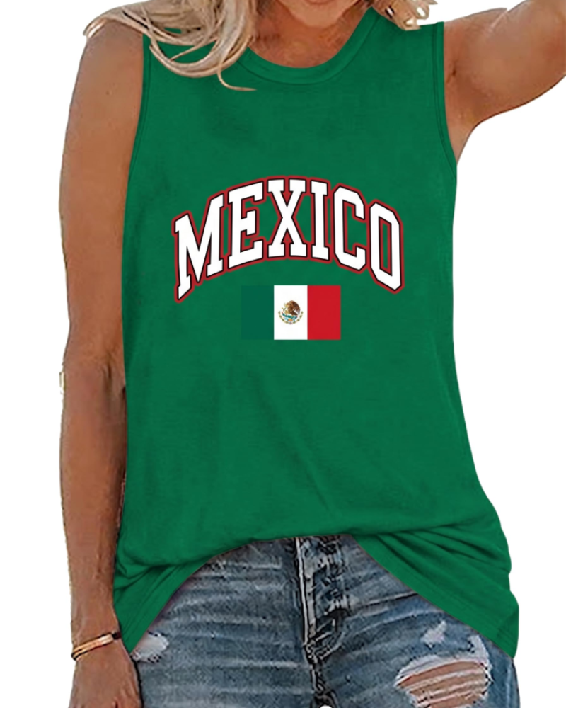 Savannah Women’s Graphic Tank Top – Sleeveless Cotton Blend Summer Tee