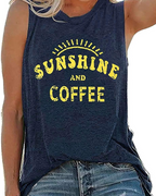 Savannah Women’s Graphic Tank Top – Sleeveless Cotton Blend Summer Tee