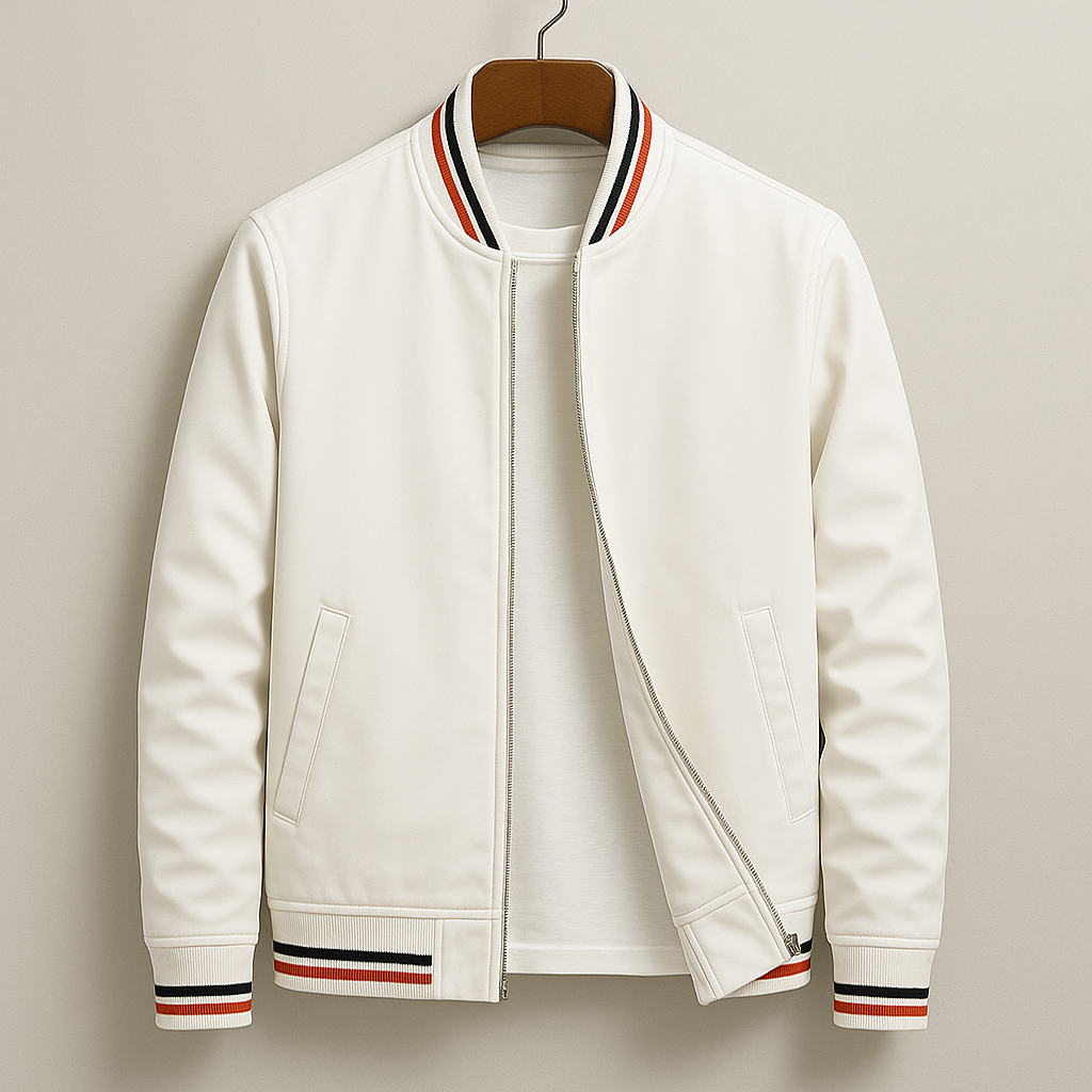 Bob Men’s Varsity Bomber Jacket – Lightweight Casual Zip-Up Jacket for Spring & Fall