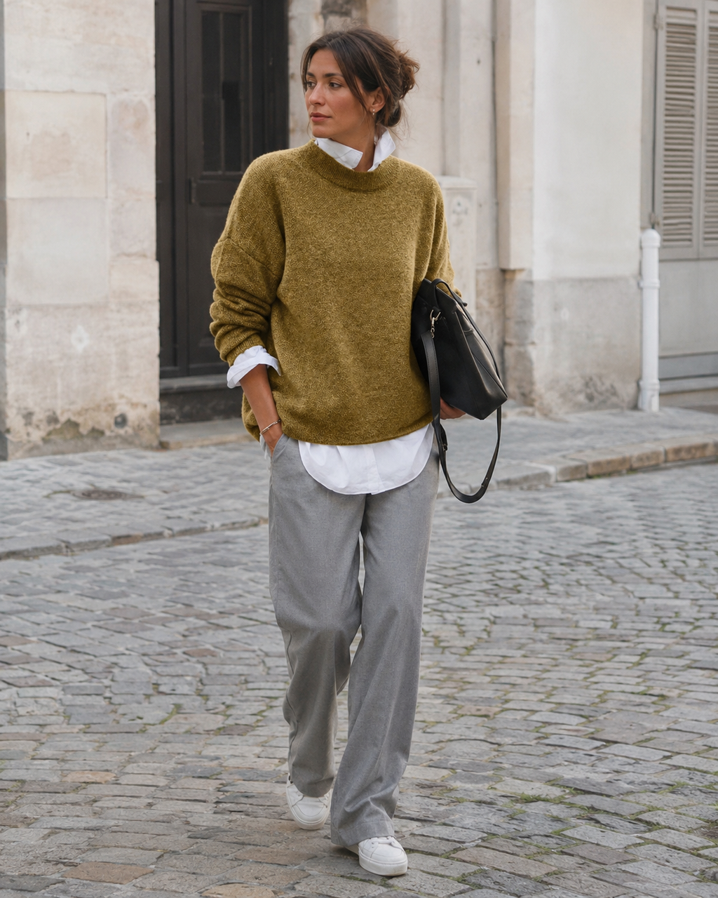 Celine Women's Cashmere Sweater – Soft Elegant Knit Pullover for Office & Casual Wear