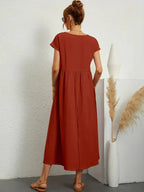 Melody Women's Maxi Dress – Lightweight Cotton Blend Summer Dress