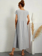 Melody Women's Maxi Dress – Lightweight Cotton Blend Summer Dress